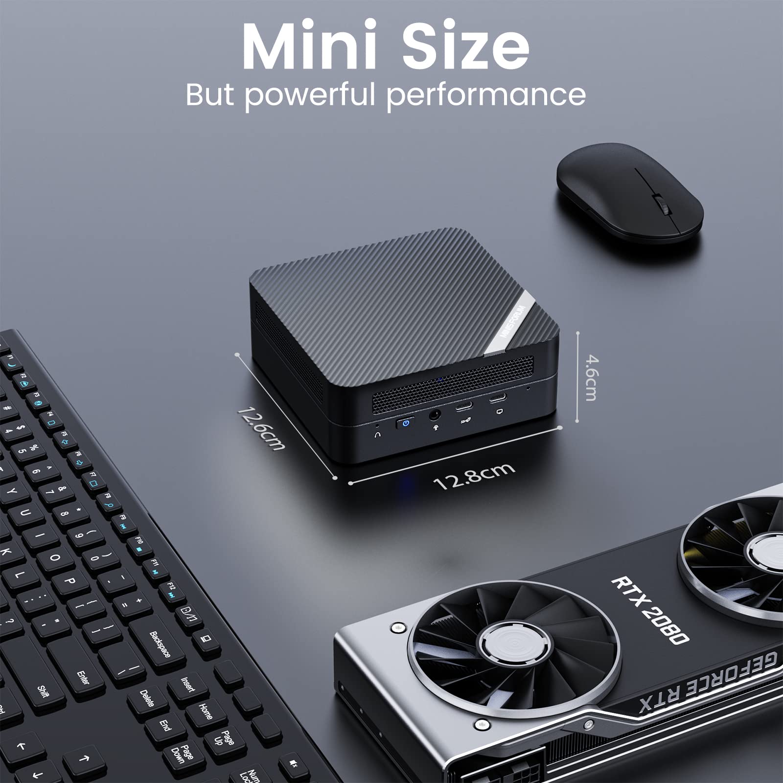 MINIS FORUM UM560, Mini PC Windows 11 Pro, 16 GB DDR4 / 512